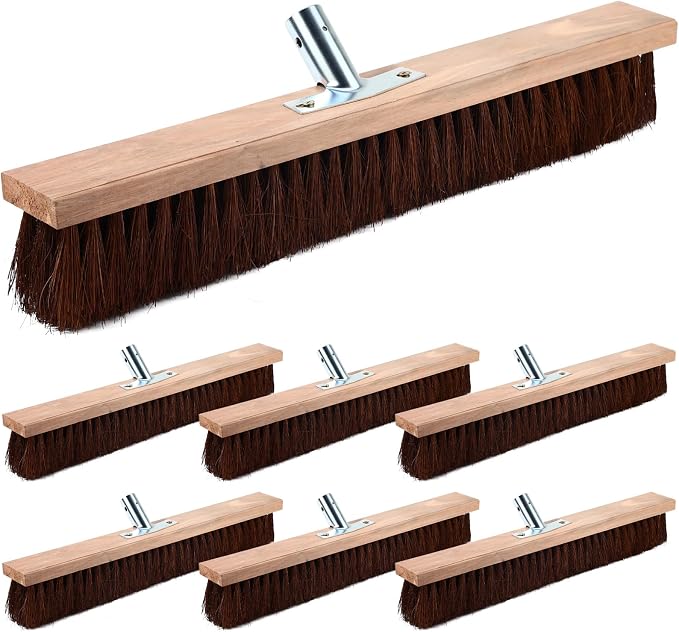 Vesici 6 Pcs Scrub Deck Brush Broom Heads Heavy Duty 19.7 x 2.4 Inch by Vesici