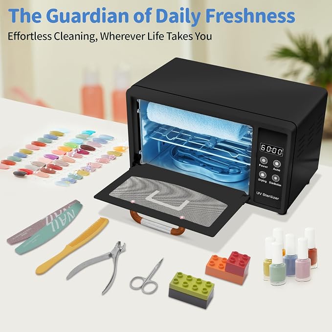 CGBE UV Cleaning Cabinet For Nail Tools: UV + Drying Cleaning Machine, 10 L - Image 4