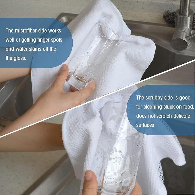 SINLAND Microfiber Dish Cloth Washing Cloths - Image 4