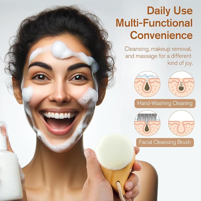 Soft Bristle Facial Cleansing Brush - Image 3