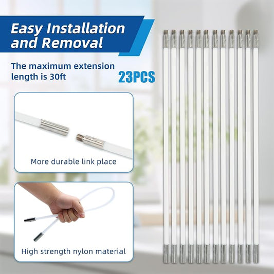 30 Feet Dryer Vent Cleaning Brush Kit, fireplaces, Ventilation ducts - Image 2