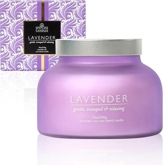 Lavender Candle 19oz Volcano Jar by SpotlessLeopard