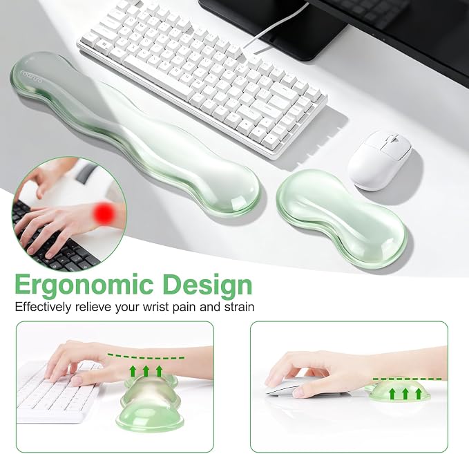 MOSISO Gel Keyboard Wrist Rest&Wrist Support - Image 2