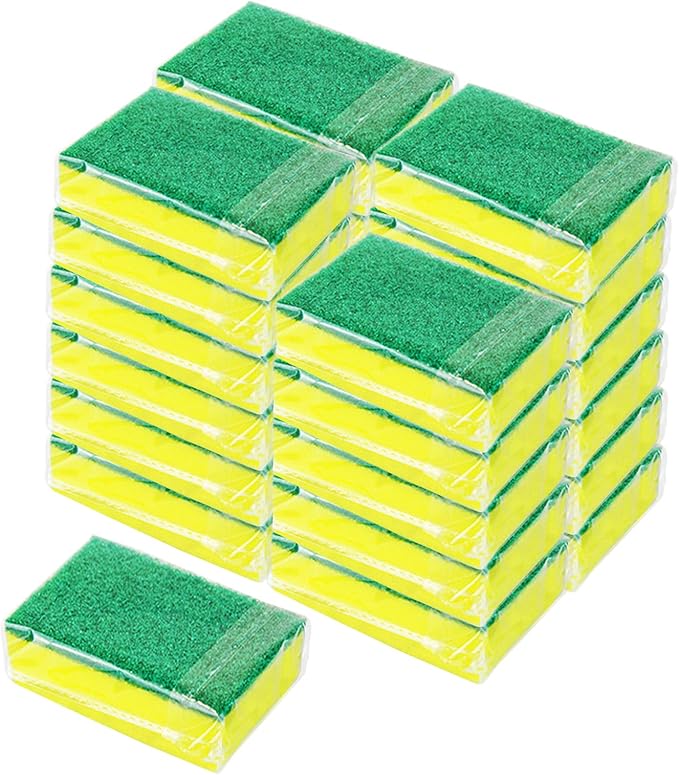 Kitchen Cleaning Sponges, Non Scratch Dishwashing Sponges Scouring Pad by KRIZJUES