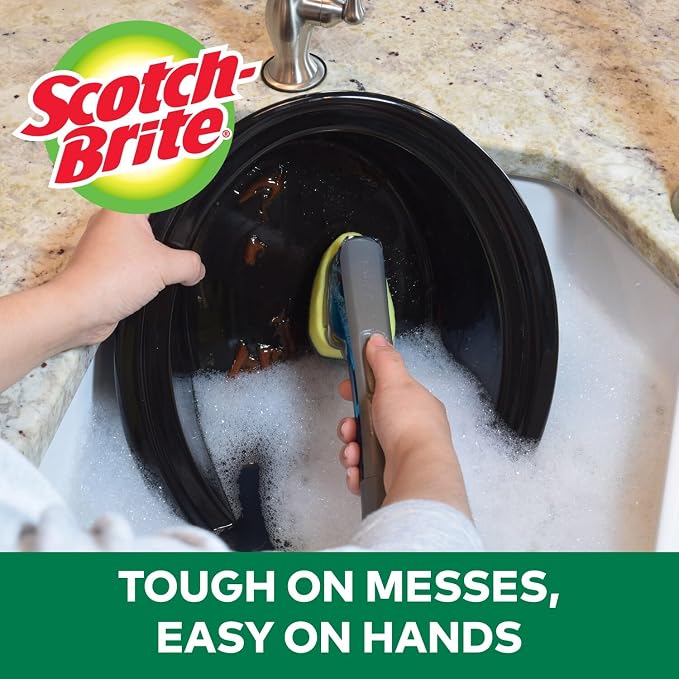 Scotch-Brite Heavy Duty Advanced Soap Control Dishwand Kit, Includes 1 Wand & 5 - Image 5