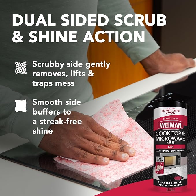 Weiman Cooktop & Microwave Cleaning Wipes - Image 5