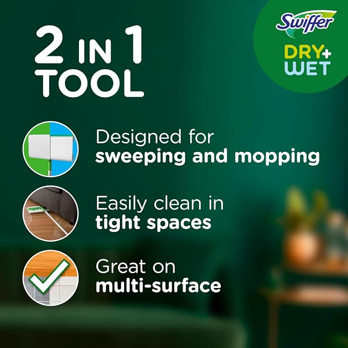 Swiffer Sweeper 2-in-1 Mops for Floor Cleaning, Dry and Wet Multi Surface Floor - Image 2