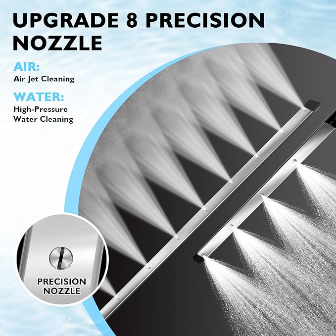 48" and 24" Radiator Cleaning Wand Set, 8 Nozzle Tips Pressure Washer Wand - Image 3
