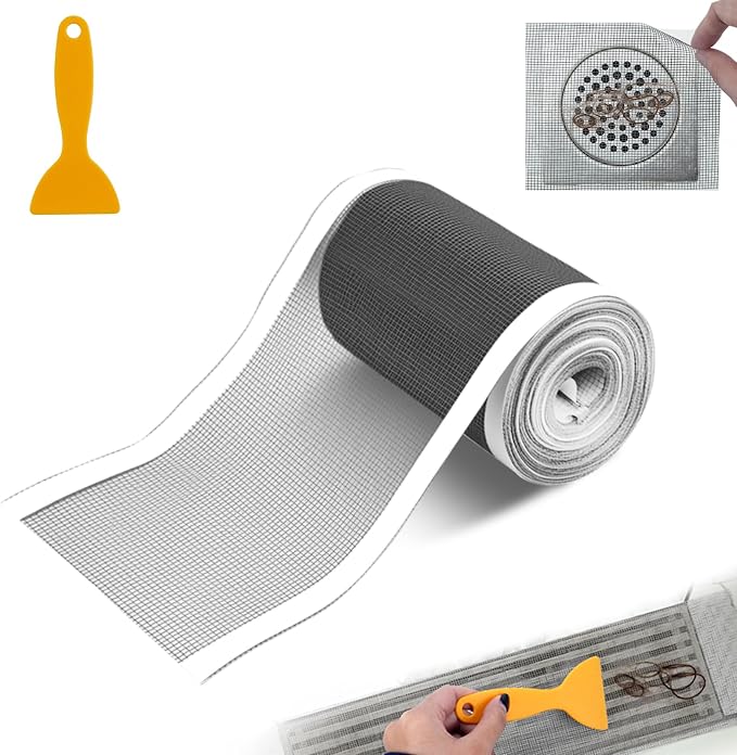 4.7 Inch x 33 FT Disposable Shower Drain Screen Self-Adhesive Stickers by Unknown