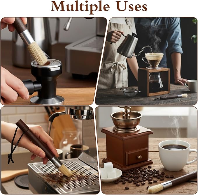 2 Pack Coffee Grinder Cleaning Brush, Espresso Machine Cleaning Brush - Image 5