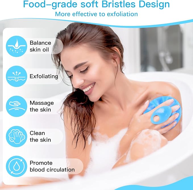 INNERNEED Food-Grade Soft Silicone Body Cleansing Brush Shower Scrubber - Image 5