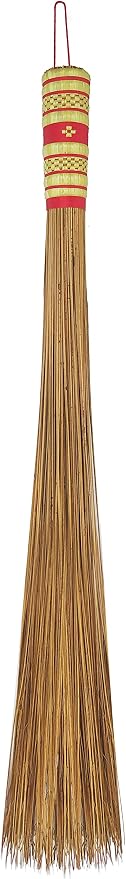 32 inch Multi-Surface Sturdy Outdoor Authentic Coconut Leaf Broom Asian Heavy by AWBROOMS
