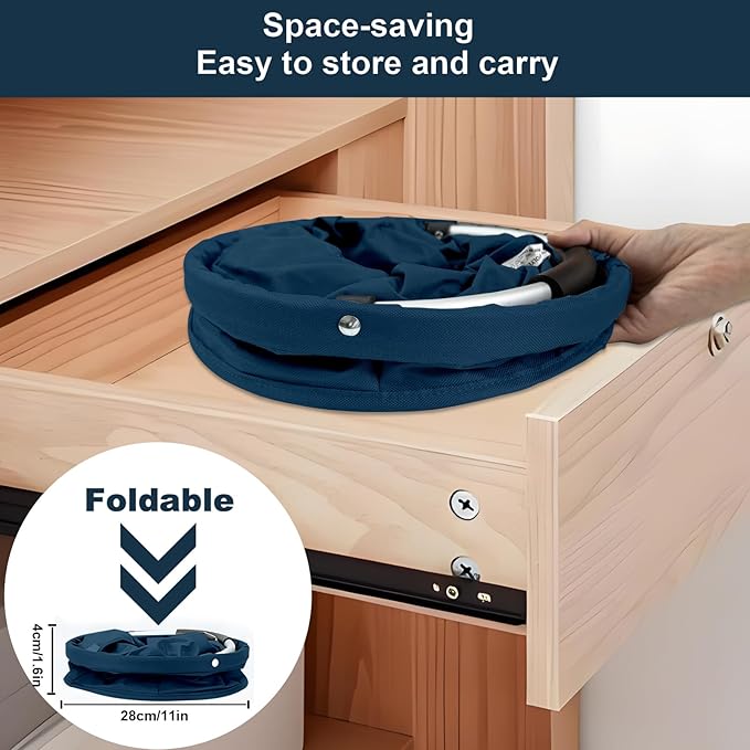 17L Cleaning Caddy with Handle, Cleaning Supplies Organizer, Foldable Storage - Image 6