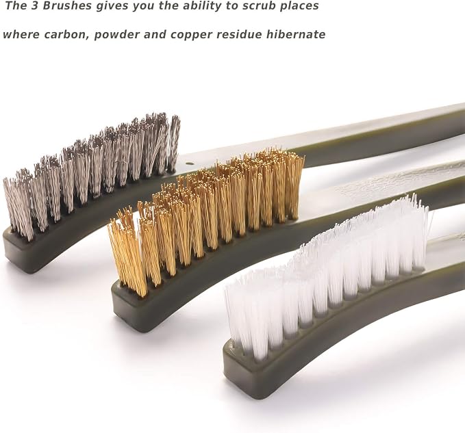 Gun Cleaning Brushes Picks Kit Set Brass Copper Steel Nylon Stainless Steel - Image 5