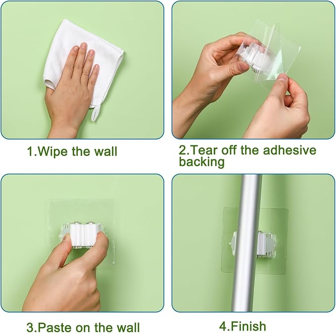 36 Pcs White Wall Hook Set, Include 24pcs Hanging Hook, Outdoor and Indoor Tool - Image 5