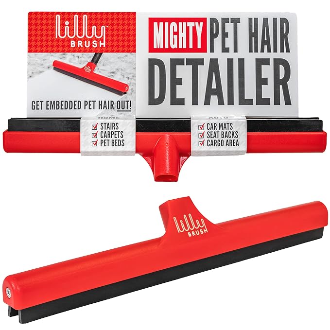 Lilly Brush Mighty Pet Hair Detailer Head Dog & Cat Fur Clean-Up by LillyBrush