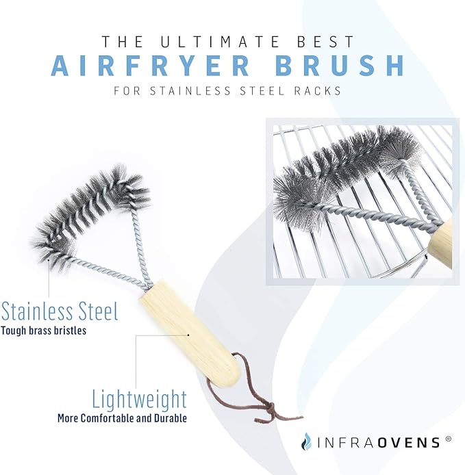 Air Fryer Grill Brush Stainless Steel Accessory Cleaner - Image 3