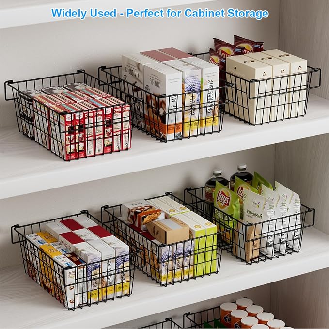 Freezer Organizer Bins, Large Capacity Stackable Baskets - Image 7