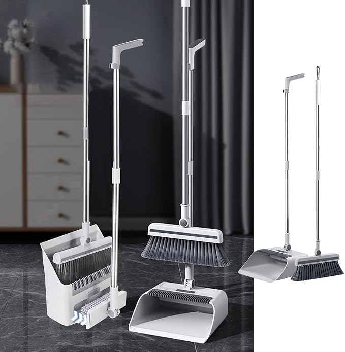 3-in-1 Broom and Dustpan Set by Lovskoo