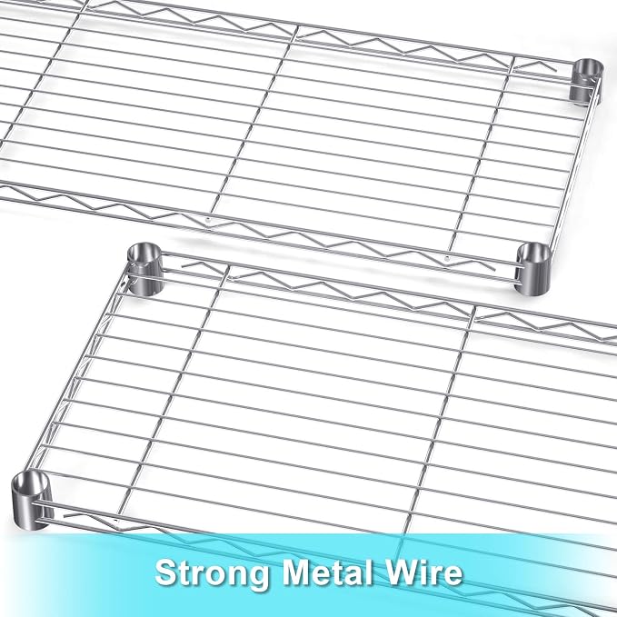 Auslar 5-Shelf Storage Shelves Heavy Duty 5 Tiers Standing Large Shelving Units - Image 5