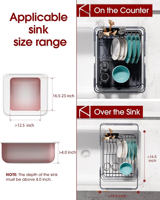 Stainless Steel Dish Drying Rack - Image 2