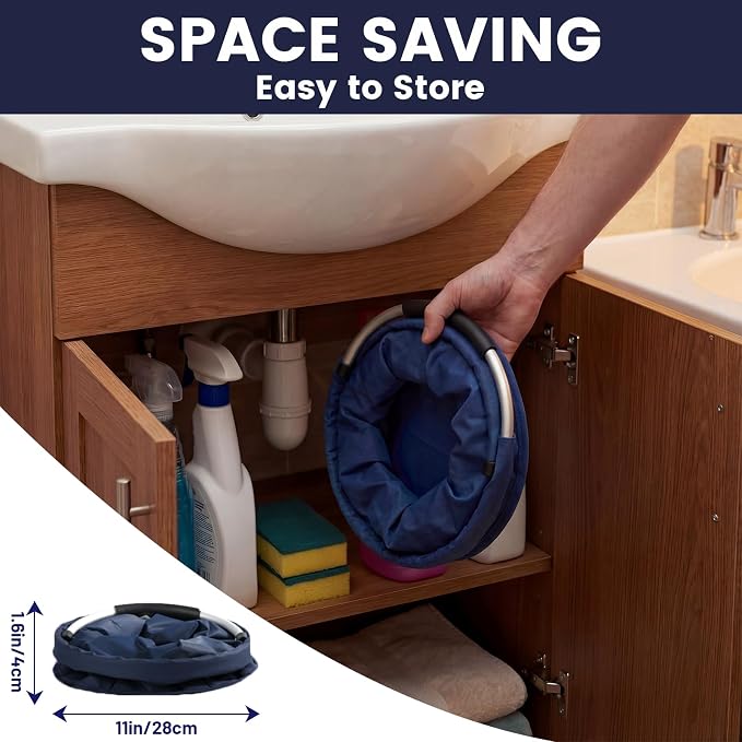 Cleaning Caddy with Handle and 6 Pockets, 17L Cleaning Supplies Organizer - Image 6