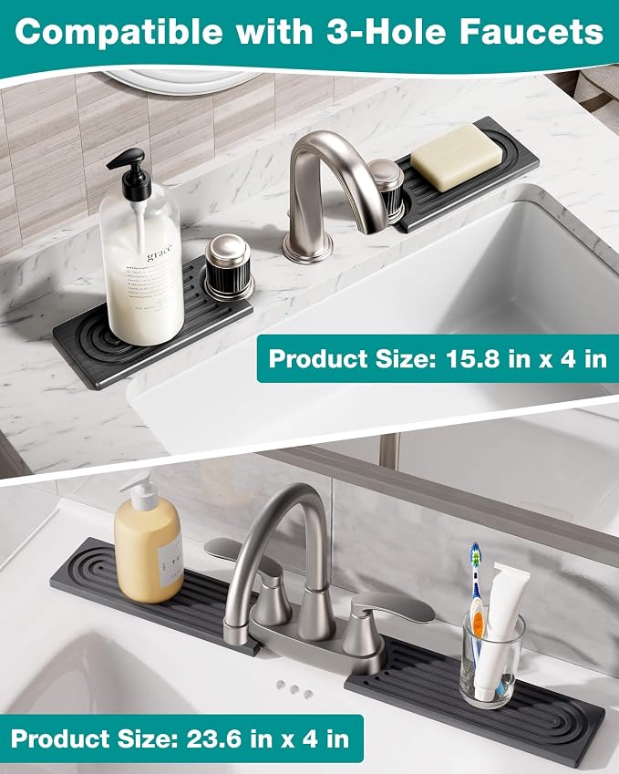 Stone Faucet Mat for Kitchen Sink, Diatomite Sink Protectors - Image 7