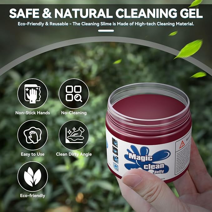 Auto Dynasty Car Cleaning Gel 5 Pack, Car Detailing Kit Cleaner Slime Putty - Image 3