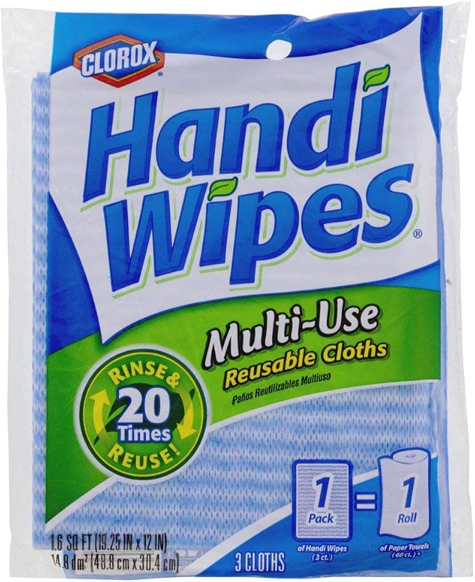 Clorox Handi Wipes Reusable Cleaning Cloths, Super Absorbent, Machine Washable by Unknown