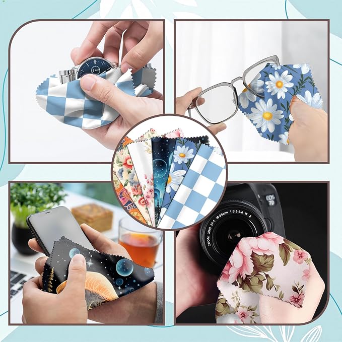 6 PCS Glasses Cleaning Cloth Eyeglass Lens Microfiber Cleaning Cloth Reusable - Image 4