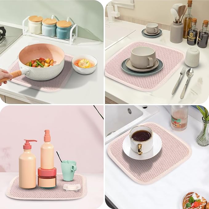 Microfiber Dish Drying Mat, Super Absorbent Kitchen Dish Drying Pad - Image 5