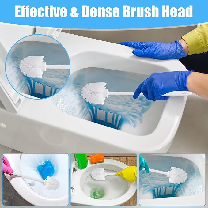 JIEYAO 15 Pcs Heavy Duty Toilet Brush, 14.2 Inch Commercial Toilet Bowl Brush - Image 3