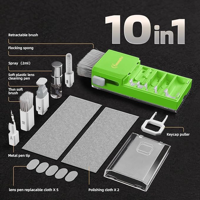 Laptop Screen Keyboard Cleaner Kit, All in 1 Electronics Cleaning Tool - Image 7