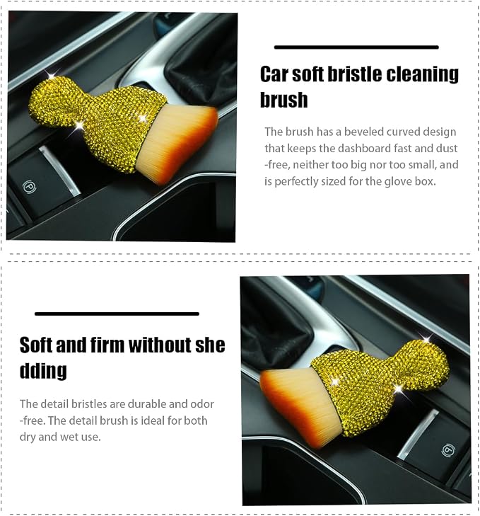 zipelo Auto Interior Dust Brush, Car Detailing Cleaning Brush - Image 3