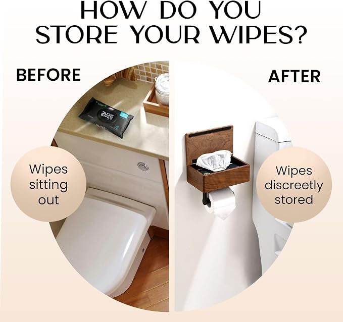Day Moon™ Wood Toilet Paper Holder - Image 2