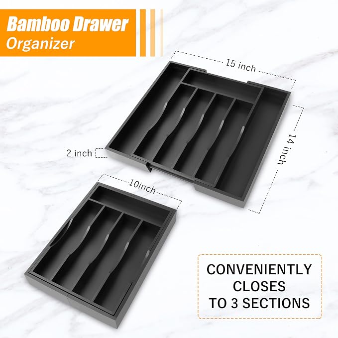 Kitchen Silverware Drawer Organizer and Storage Kitchen Gadgets Best Sellers - Image 5