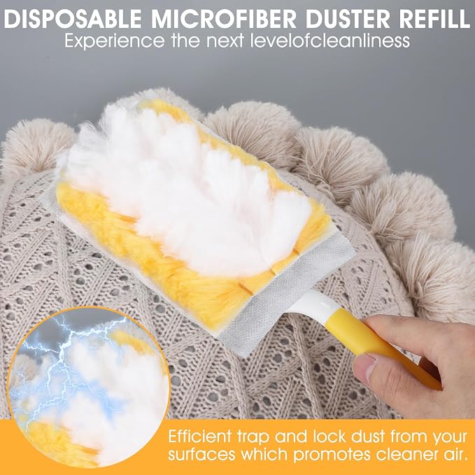 120 Pcs Duster Refills, Electrostatic Disposable Dusters Refills Compatible - Image 5