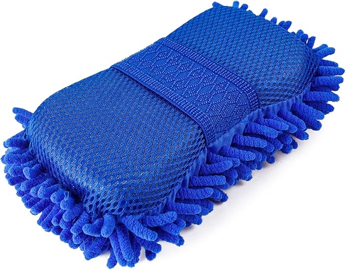 Microfiber Car Wash Sponge, Scratch-Free Vehicle Washing Mitt by Unknown