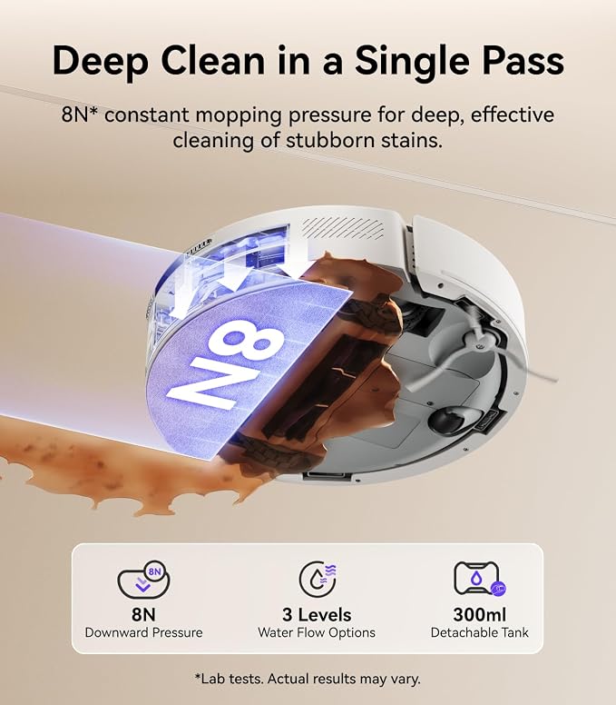 NARWAL Freo S Robot Vacuum and Mop Combo, 8000Pa Suction, 180 Days Hands Free - Image 5