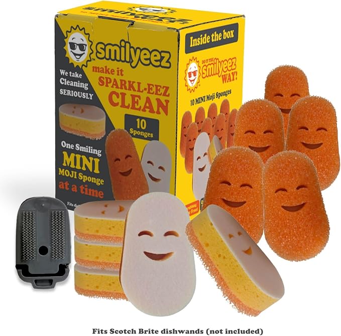 Smilyeez No Plastic Mini Moji Scrubbing Sponge Refills - Image 6