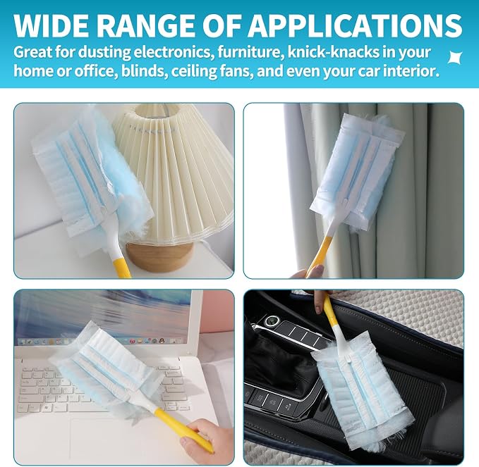 60 Count Microfibre Feather Duster Refills Compatible - Image 4