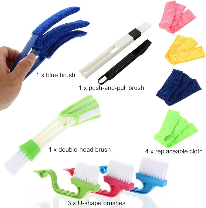 Healifty Multifunctional Window Blinds Cleaning Brush Set - Image 5