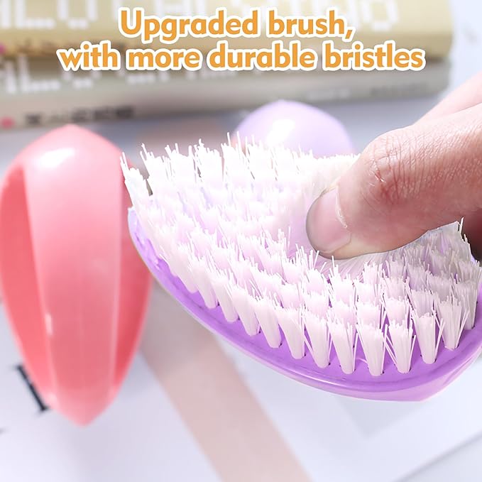 2 Pack Small Scrub Brush, Heavy Duty Stiff Nylon Bristles Cleaning Brush - Image 5