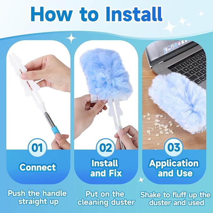 Duster Refills for Swiffer, 360° Thickened Kit - Image 5