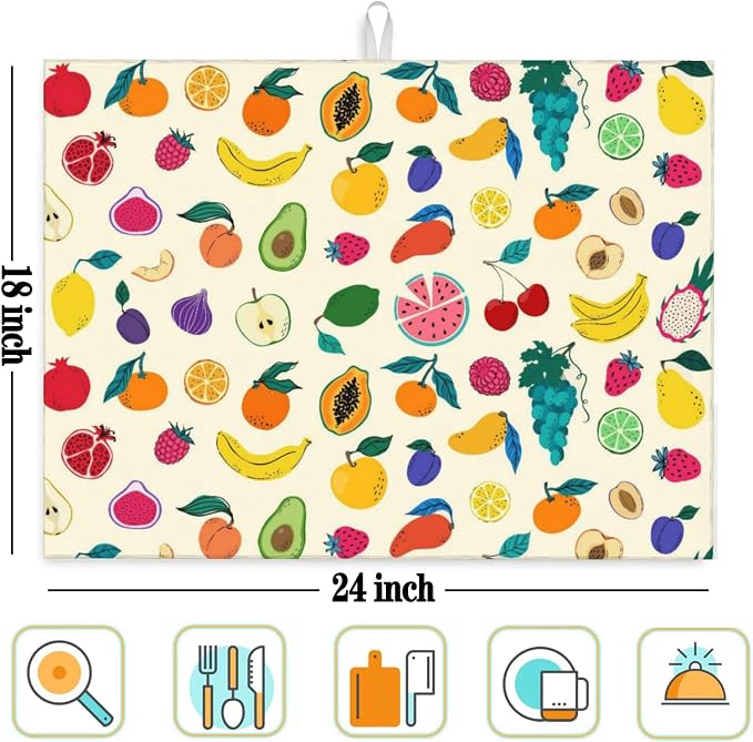 Fruit Theme Kitchen Dish Drying Mat - Image 7