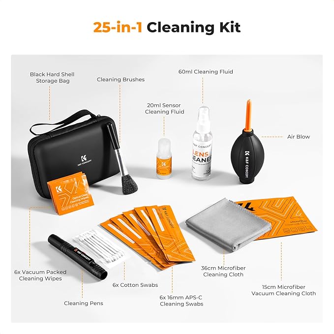K&F CONCEPT 25-1 Professional Camera Cleaning Kit - Image 2