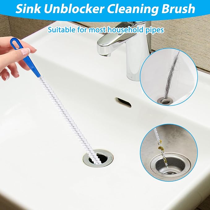 4 Pieces Drain Cleaning Brush, Sink Pipe Cleaners, Drain Brush Pipe Cleaning - Image 2
