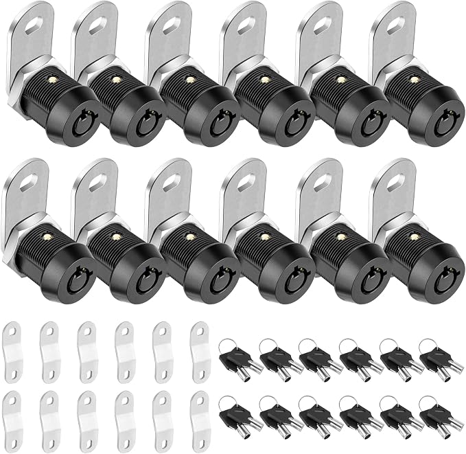 PTEROMY 12 Pack Cabinet Lock by PTEROMY