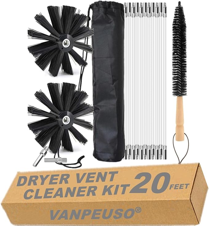20-Feet Dryer Vent Cleaner Kit by VANPEUSO