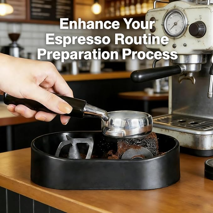 Premium Espresso Clean Holder, Coffee Portafilter Cleaning Kit, Coffee Machine - Image 7